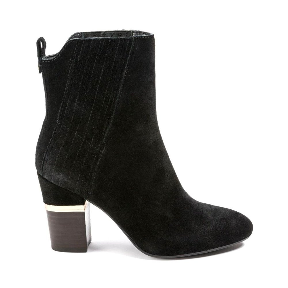 LUCCA LANE Black Suede Jadia Bootie US 8.5M, 9M